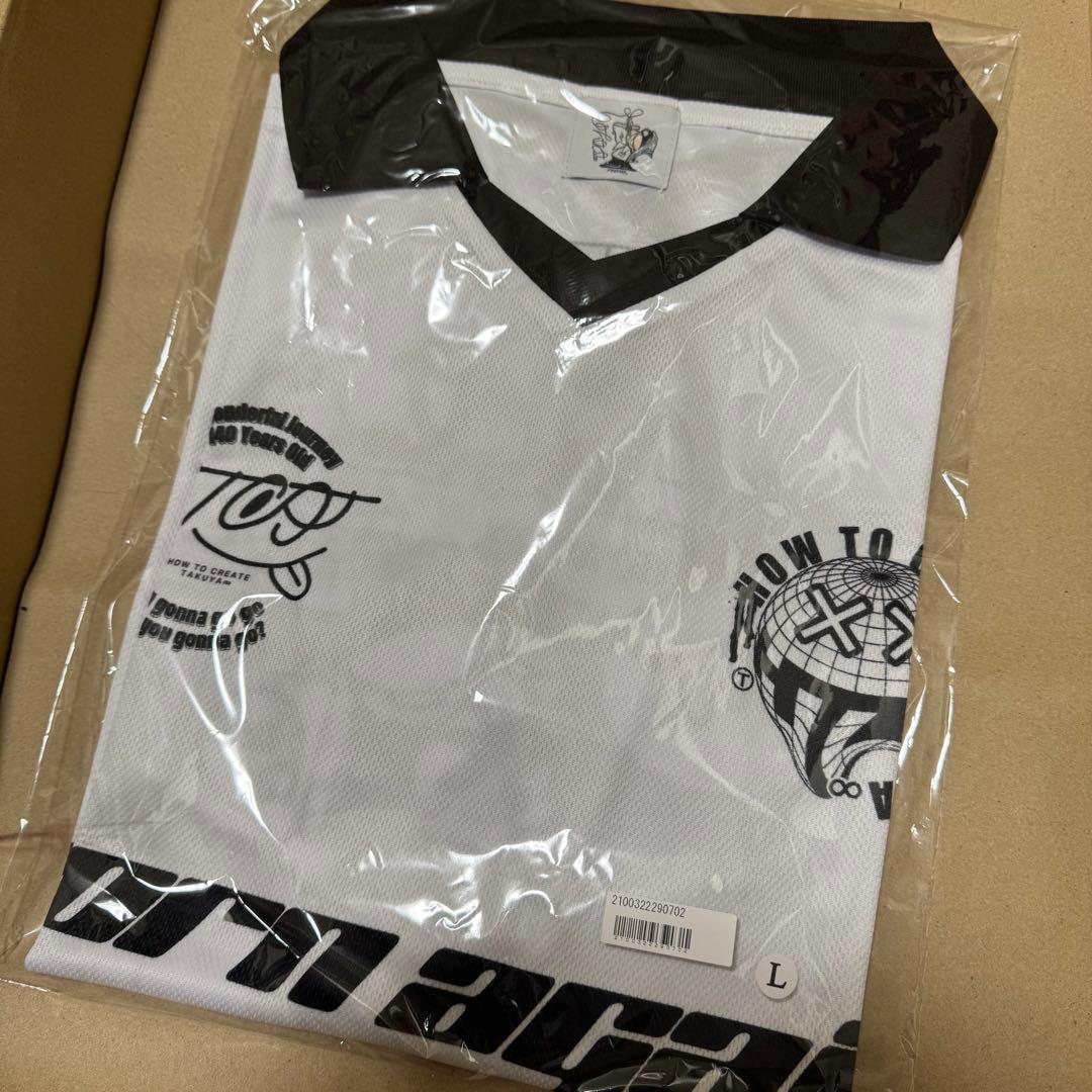 TAKUYA∞の創り方】フットボール Tシャツ/ブラック・ホワイト 半袖