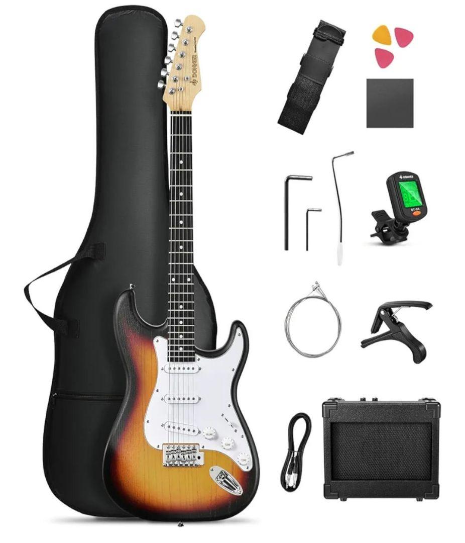 【新品未使用開封済】エレキギター初心者セット！ 楽天市場】エレキギター 初心者セット Legend レジェンド LST-Z/3TS 15