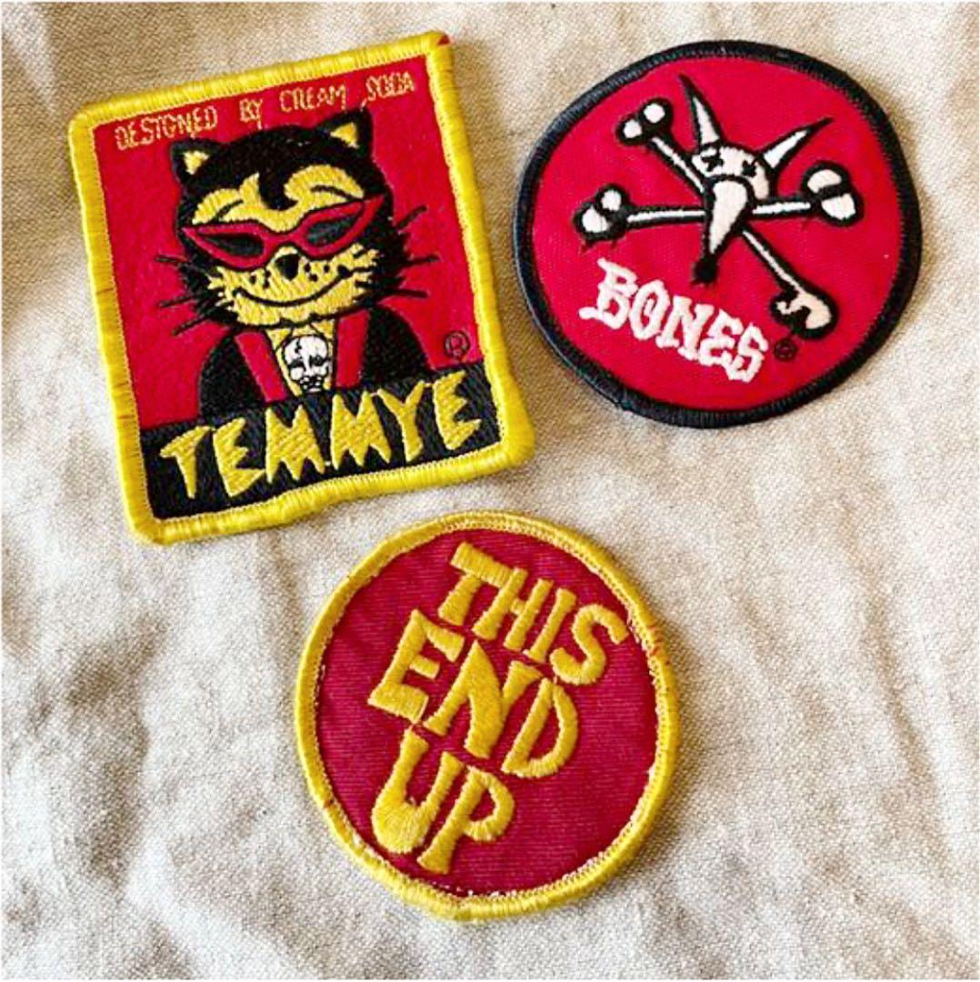 クリームソーダ ピンクドラゴン ビンテージ ワッペン 6個セット