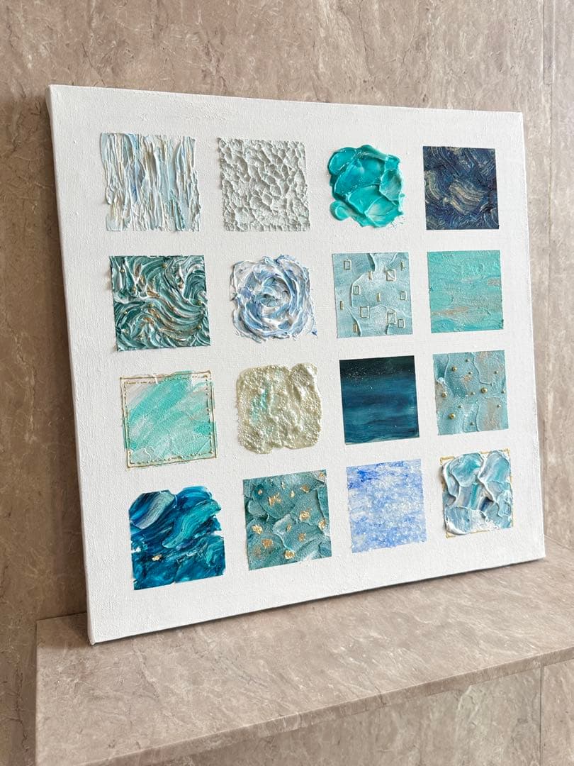 アクリル画テクスチャーアートno.81抽象画キャンバスアートパネル模様