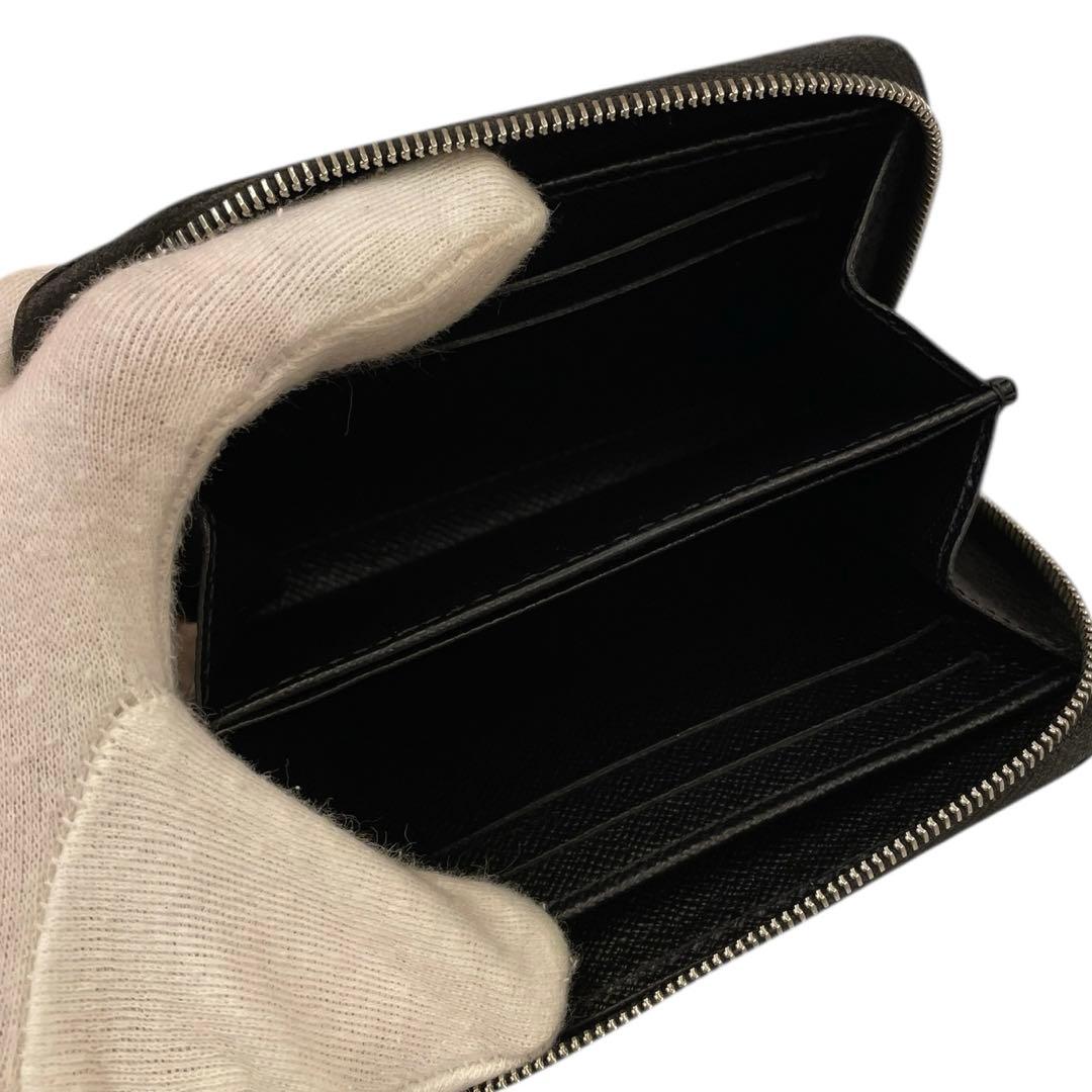 【未使用級】ルイヴィトン　ジッピーパース　エピ　黒　コンパクト財布