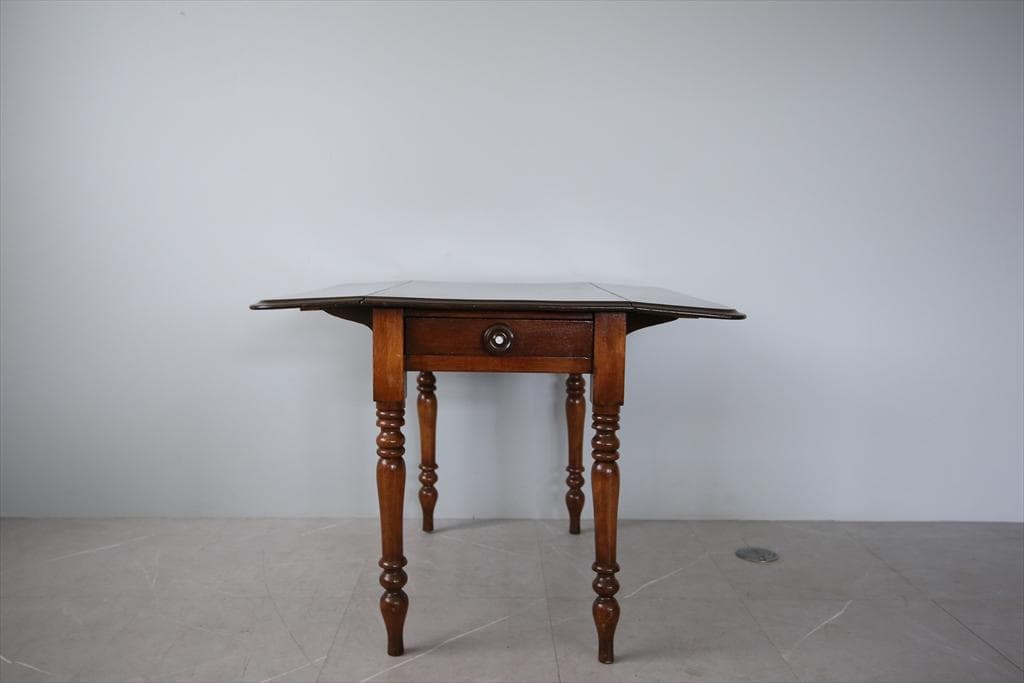 英国アンティーク木製ドロップリーフテーブル/バタフライ/ダイニング机91-229