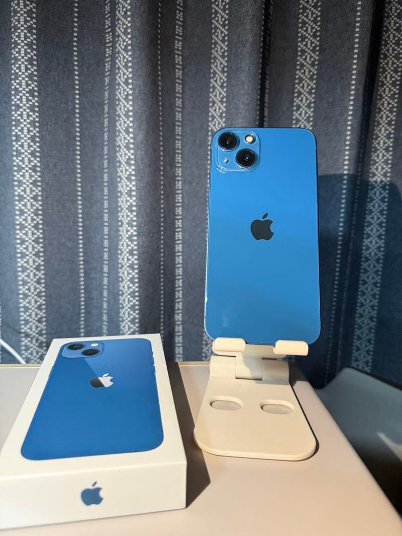 Apple iPhone 13 mini 青色 本体と箱付き