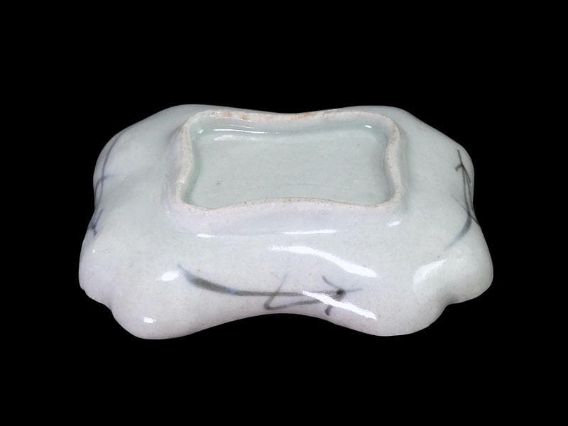 古伊万里 型刷印判 桜に菊花紋 変形皿 D288AS-CWf