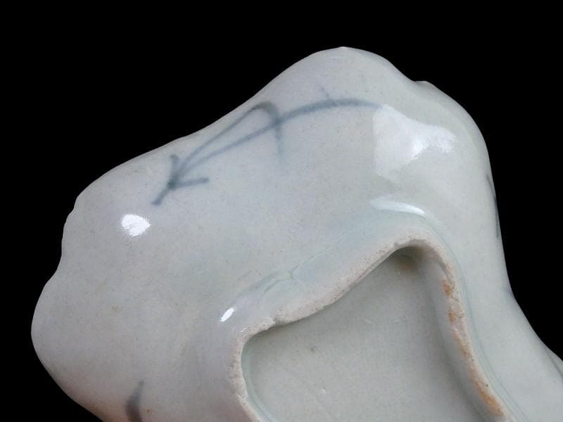 古伊万里 型刷印判 桜に菊花紋 変形皿 D288AS-CWf