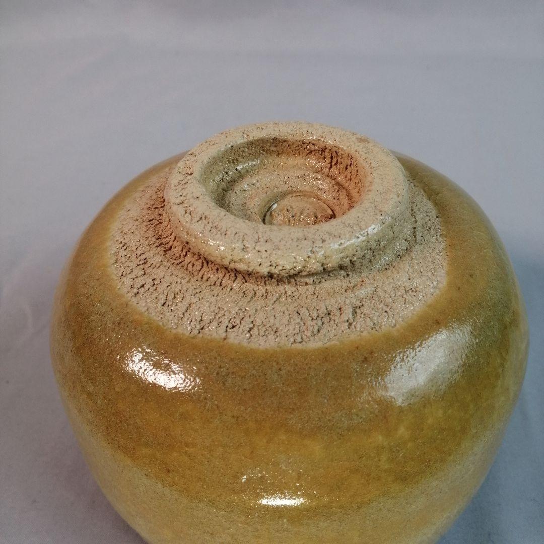 【茶道具】壺楽造　赤楽茶碗覚入秋山路写　A493