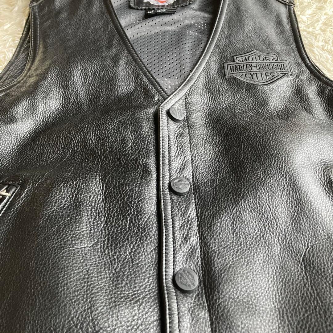 ✨希少 】ハーレーダビッドソン ライダースジャケット スカル レザー