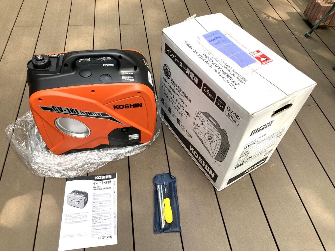【未使用】工進 インバーター発電機 (定格出力1.6kVA) GV-16i 工進 インバーター発電機 GV-16iをレビュー！クチコミ・評判をもとに