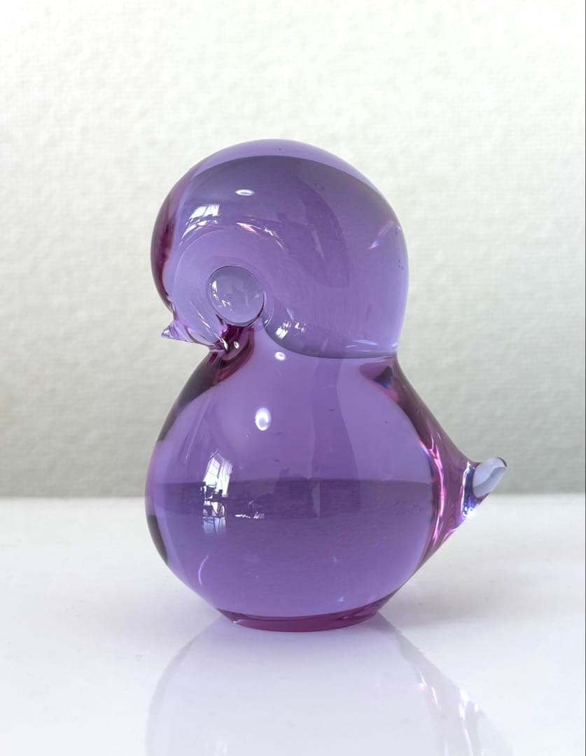 FMkonstglasコンストグラス】ガラス製 鳥の置物 ペーパーウエイト 美術