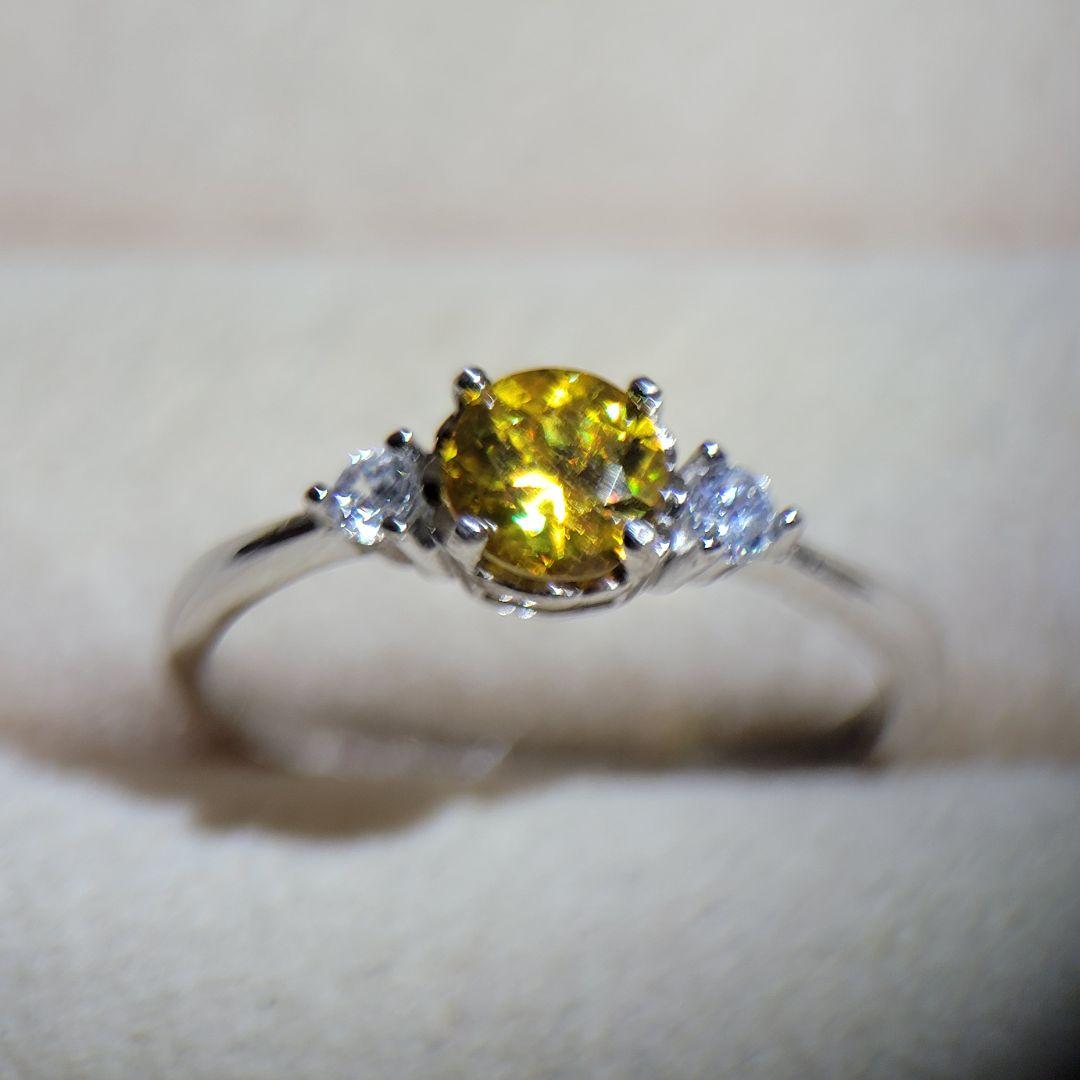 天然石リング　スフェーン