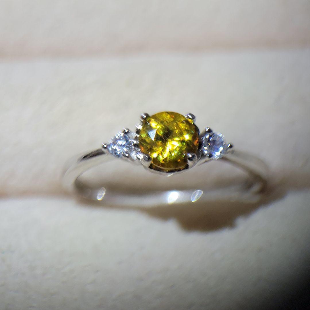 天然石リング　スフェーン