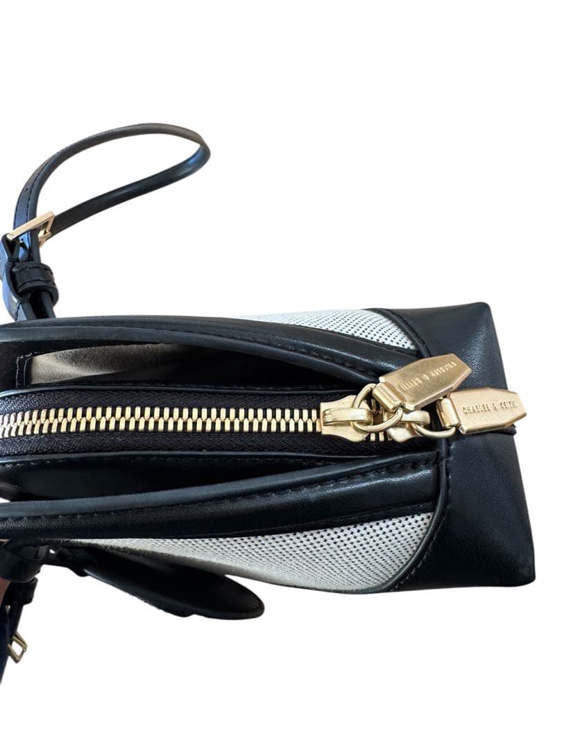 CHARLES & KEITH ハンドバッグ グレー/ブラック