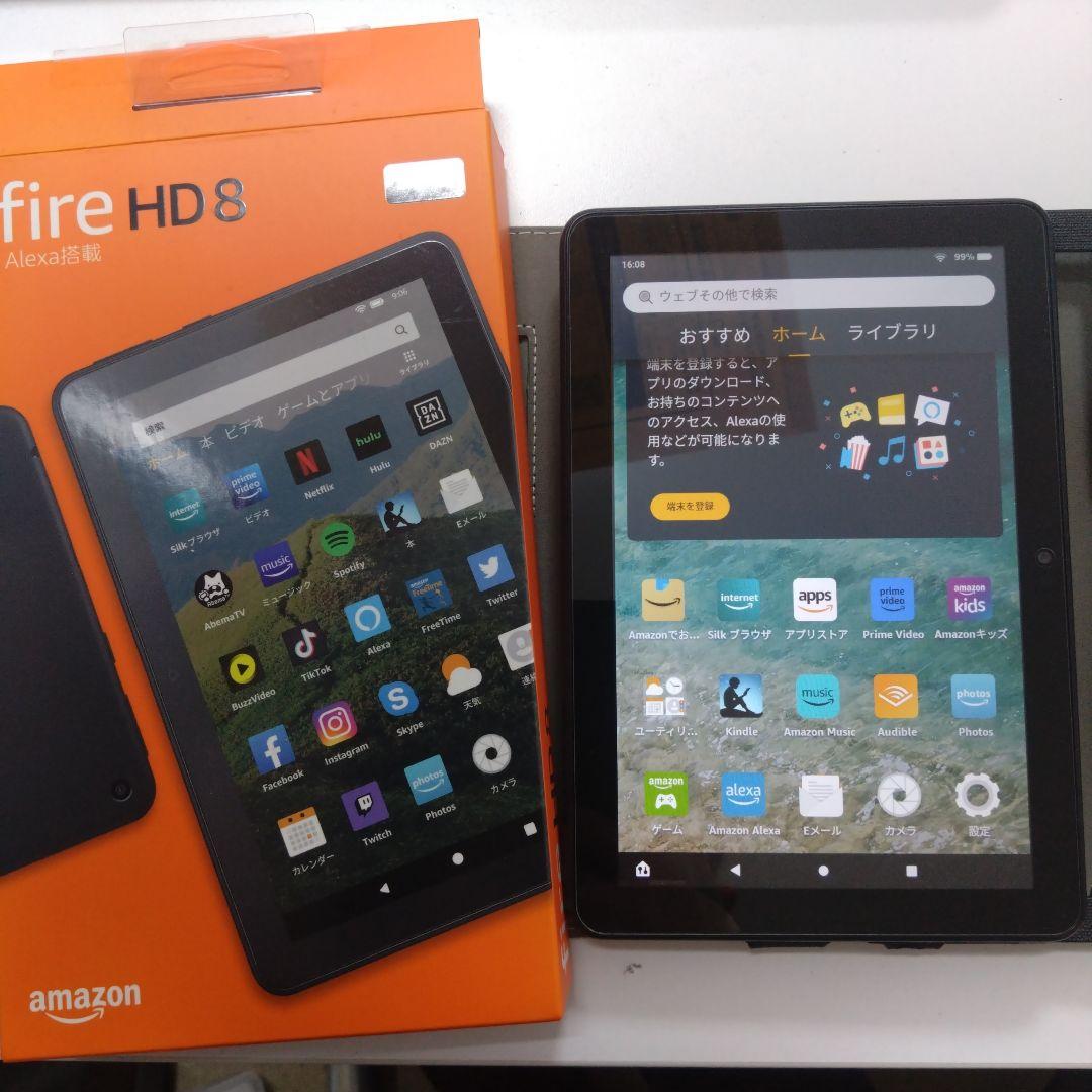 美品 カバー付Amazon Fire HD 8 (第10世代) 32GB 楽天市場】第10世代 Amazon Fire HD 8 タブレット ブルー (8インチHD