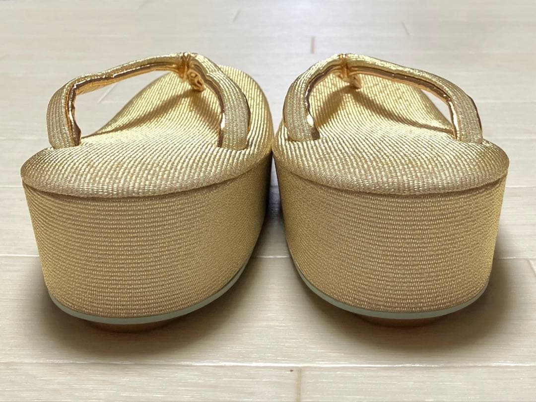 《未使用》草履バッグセット　礼装　ゴールド