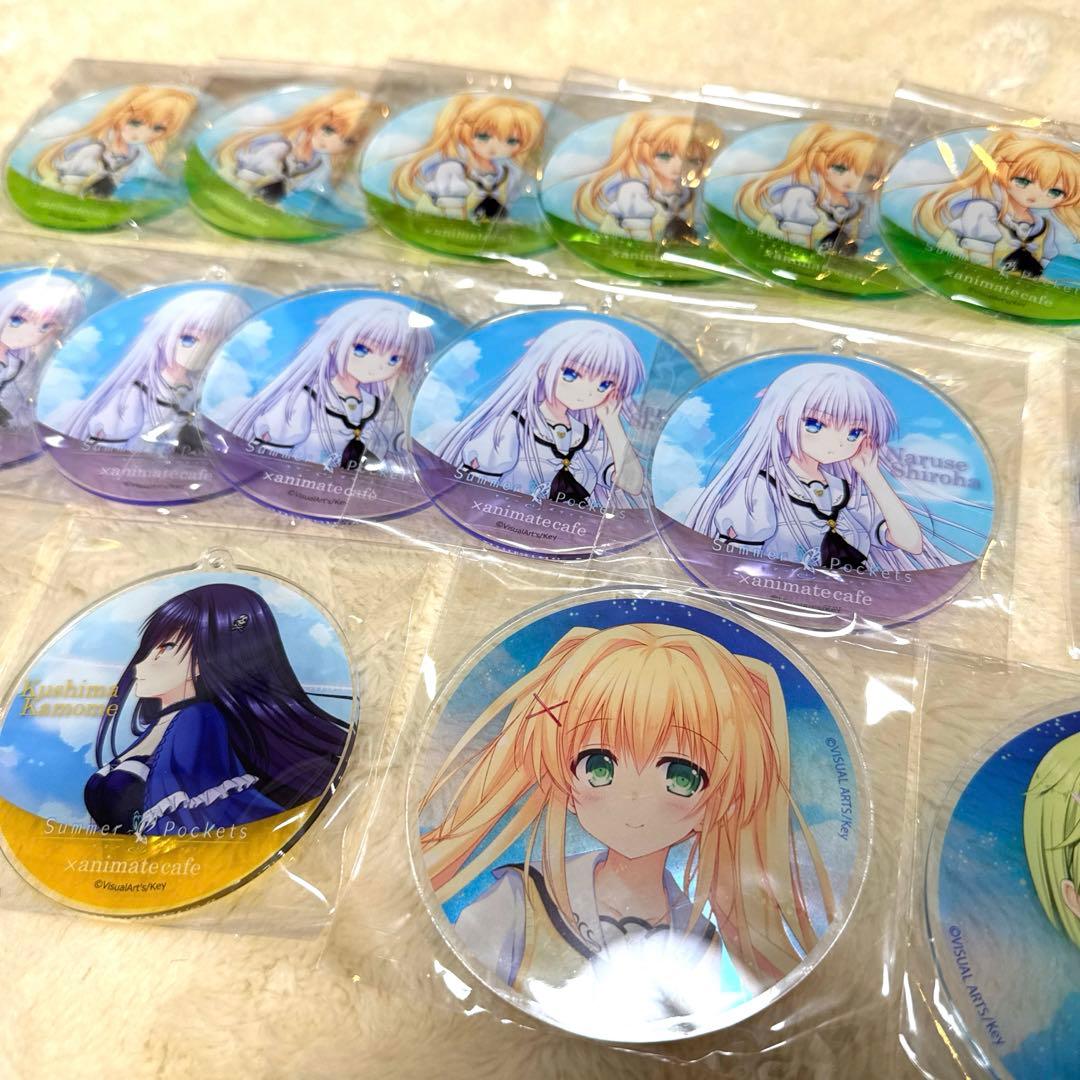 summer pockets アクリルコースター　アニメイトカフェ　サマポケ