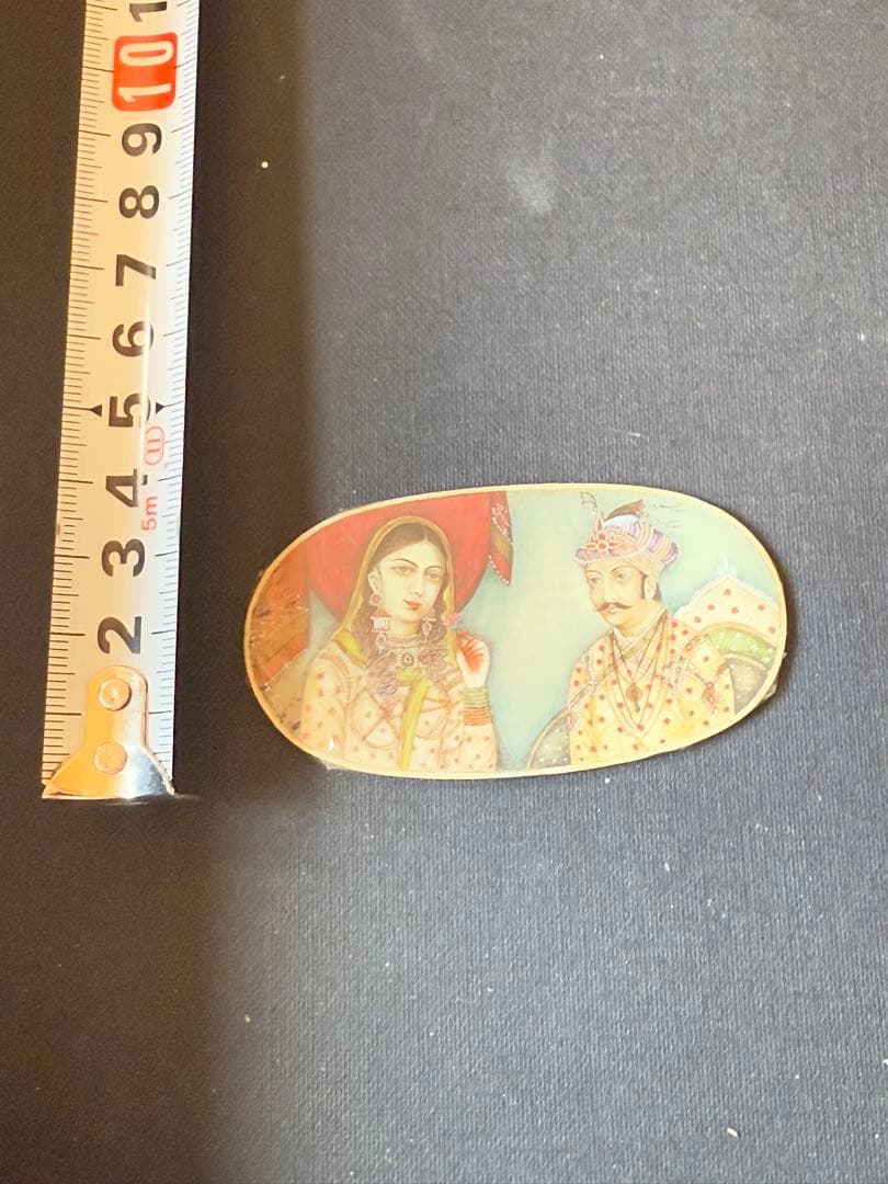 アンティーク◇ムガル帝国の細密画＊印Miniature Old Painting - メルカリ