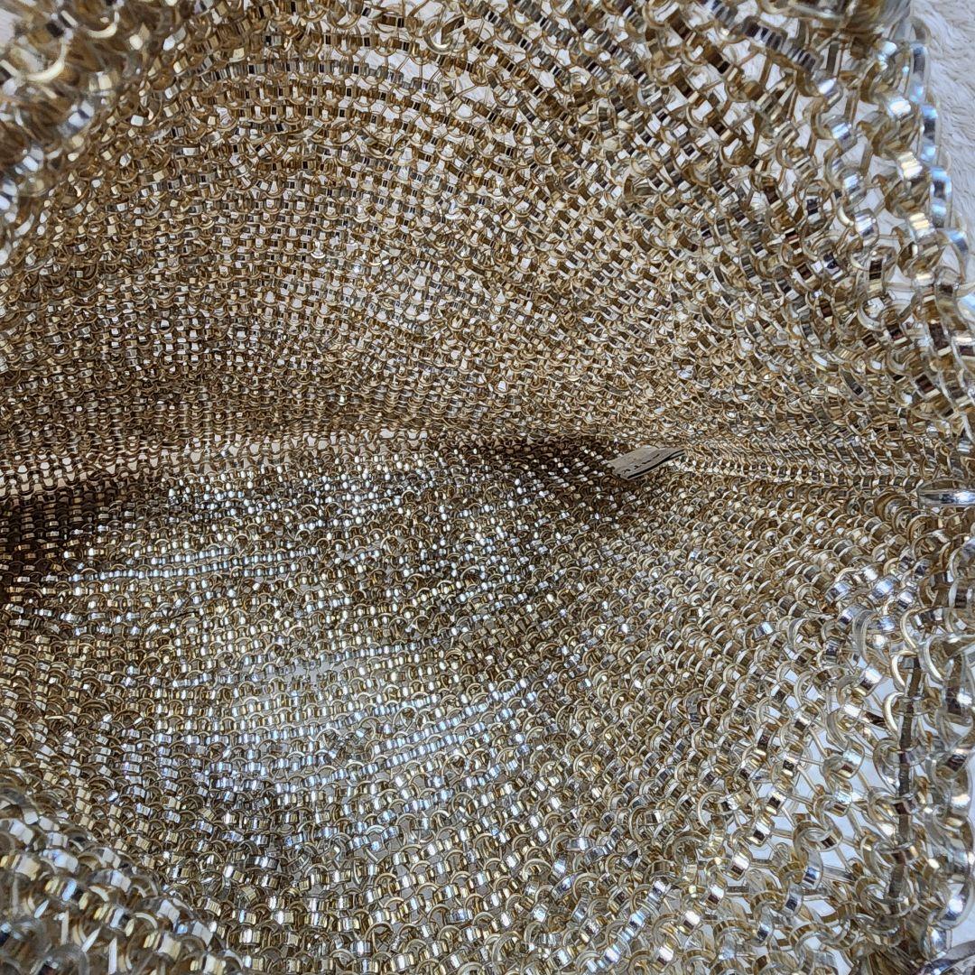 アンテプリマ ゴールド ワイヤーバッグ ラインストーン パーティー 保存袋有