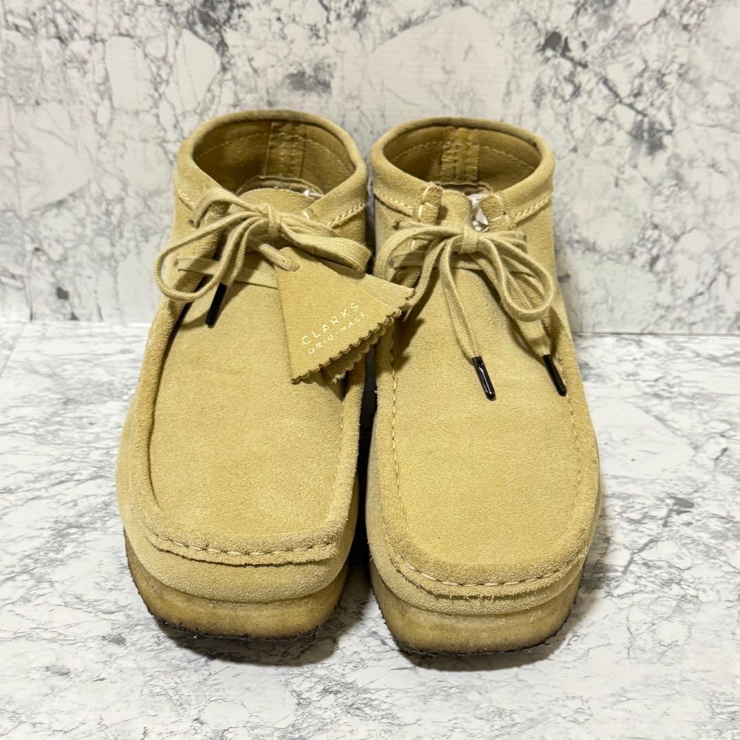 【美品】clarks ワラビー メープル 26.5cm