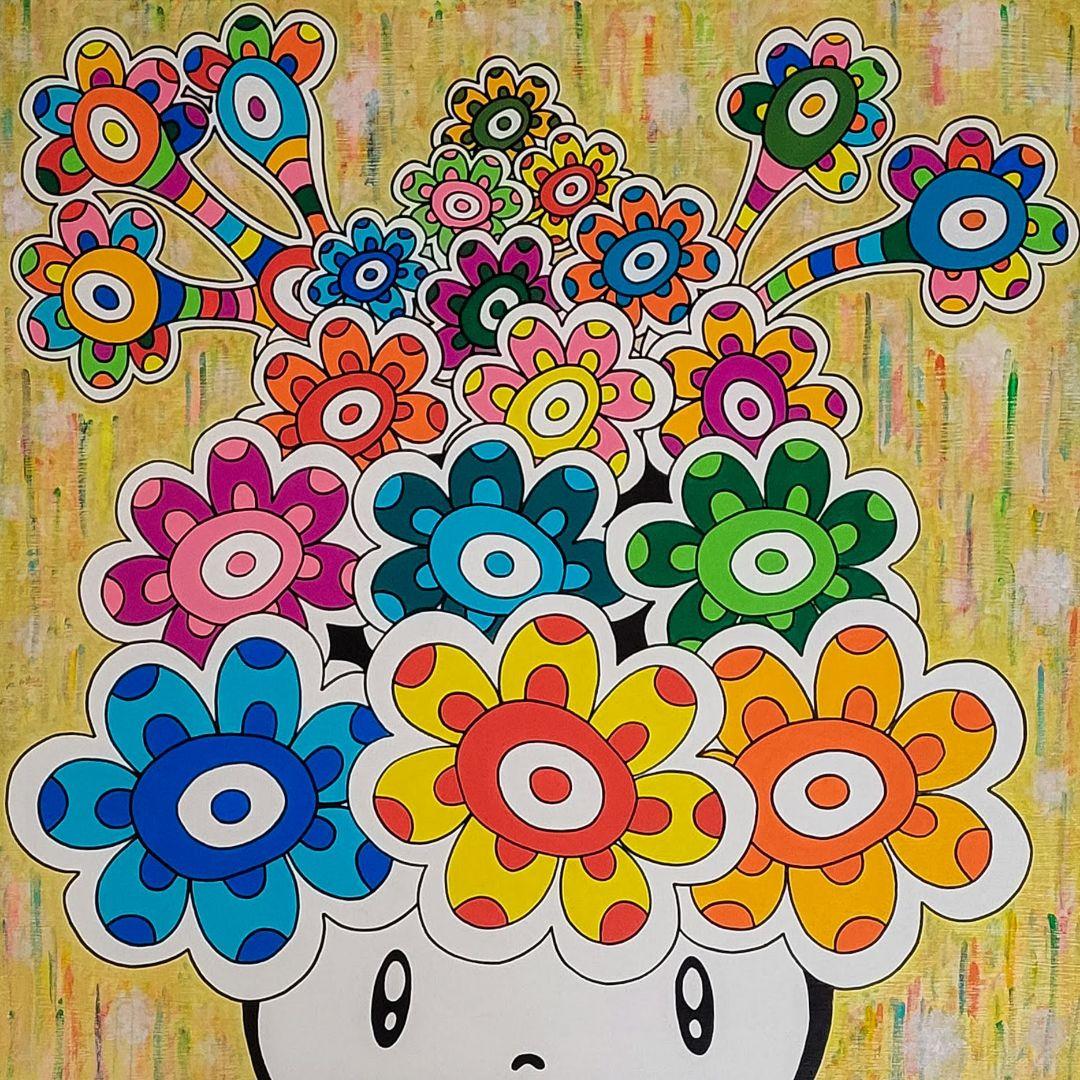 ★鈴木哲也★S15(652×652mm)アクリル原画1点物★送料無料#126