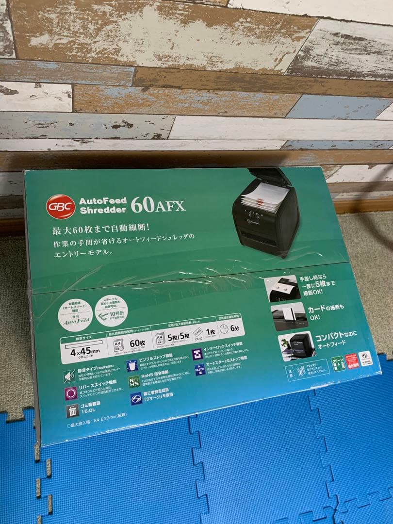 新品】 GBC オートフィード シュレッダー 60AFX 電動 A4