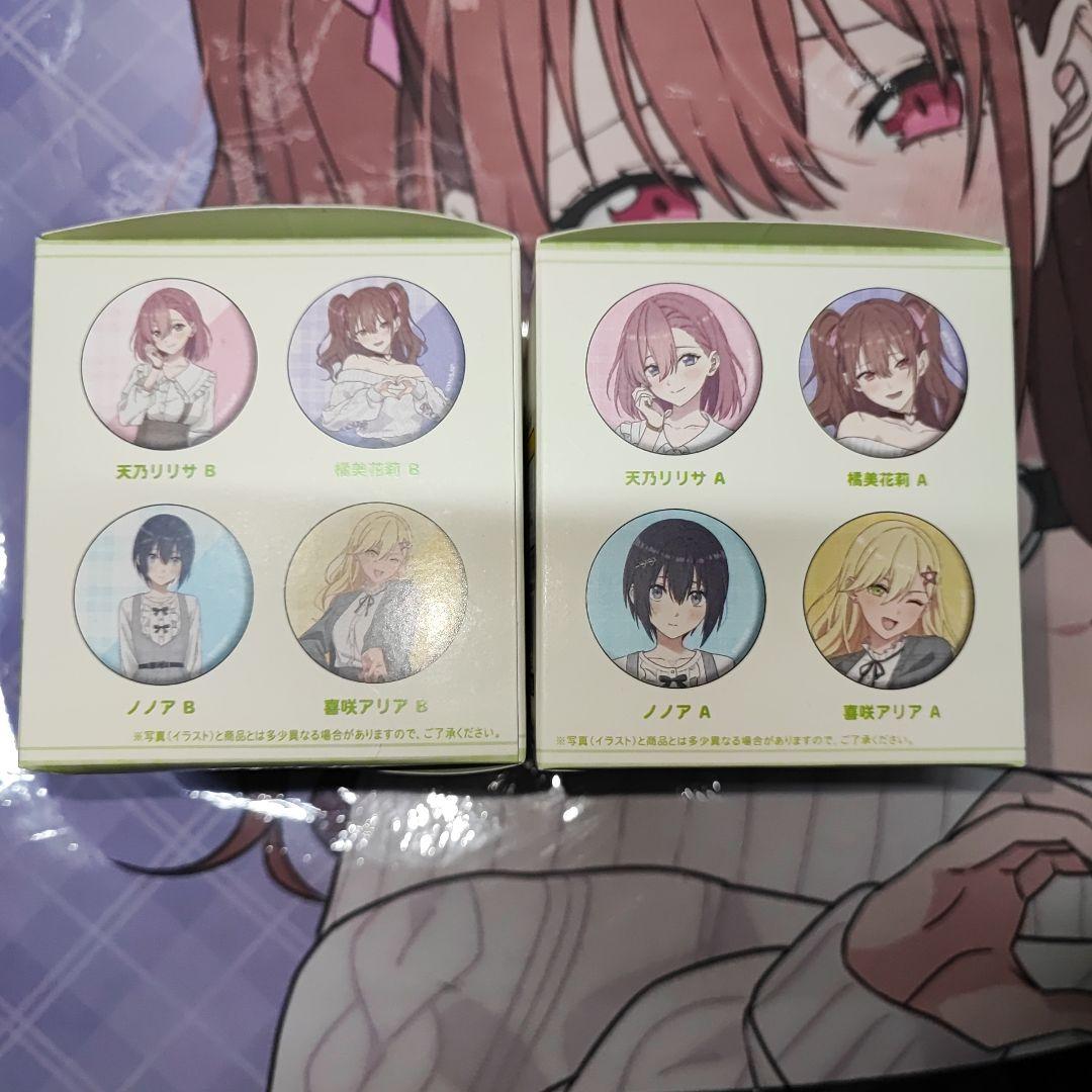 2.5次元の誘惑　缶バッジ　未開封2BOX 8種　チェック柄コーデ