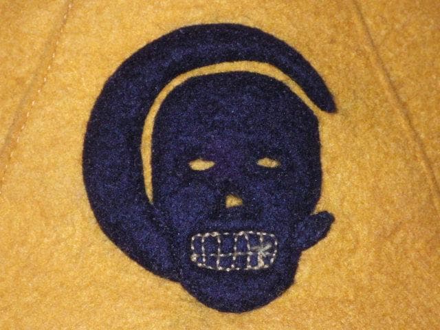 50’S★ΒΘΠ★スカル★キャップ★帽子★カレッジ★ワッペン★インテリア雑貨★