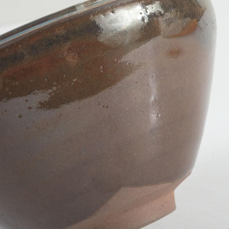 茶道具 桶谷定一作 灰被 天目茶碗 仕覆付 共布共箱 C 9487