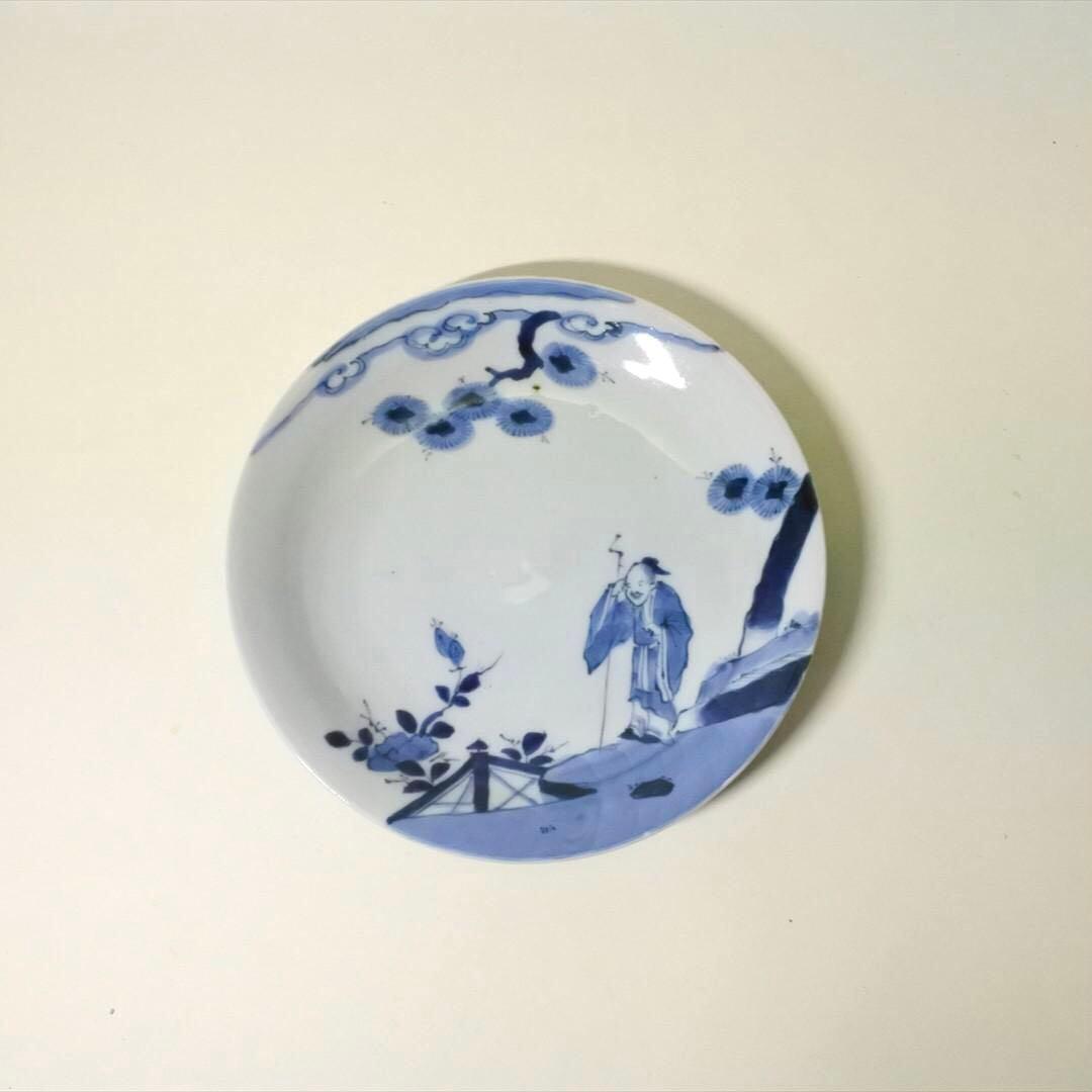 江戸後期 伊万里 染付 人物図 皿 骨董品 アンティーク a i - メルカリ
