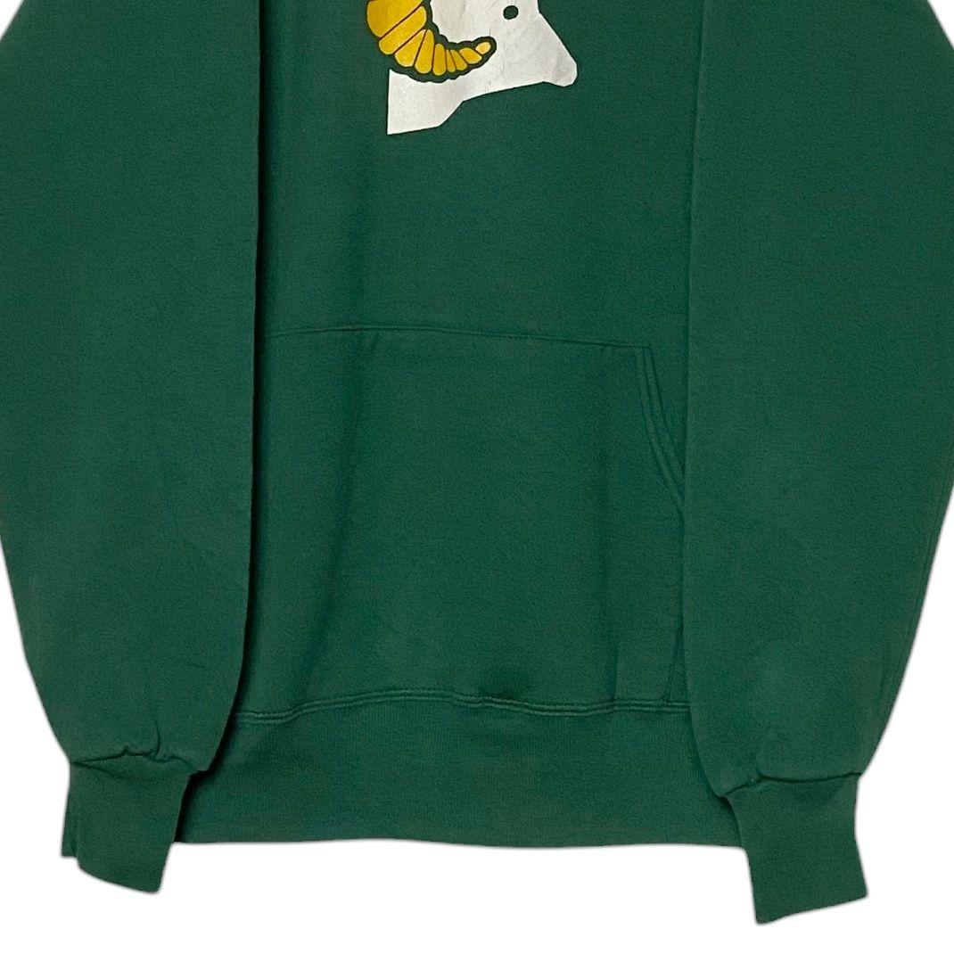 90sヴィンテージ古着USA製 ラッセル カレッジパーカー 緑 XL スウェット