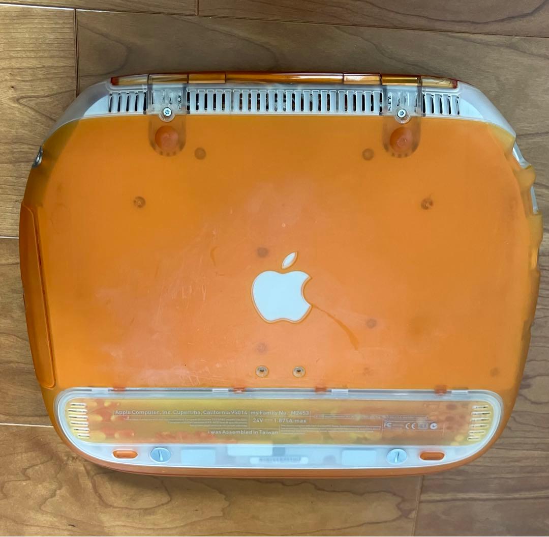 Apple iBook タンジェリン☆動作品☆G3クラムシェル☆HDD：20GB 職場で古い