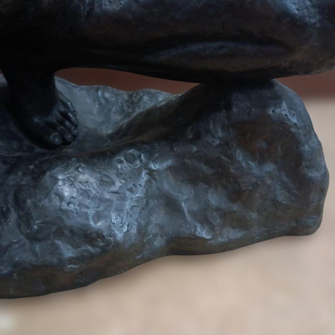 4245）樹脂製ブロンズ風の裸婦像 銘あり 高さ約40cm