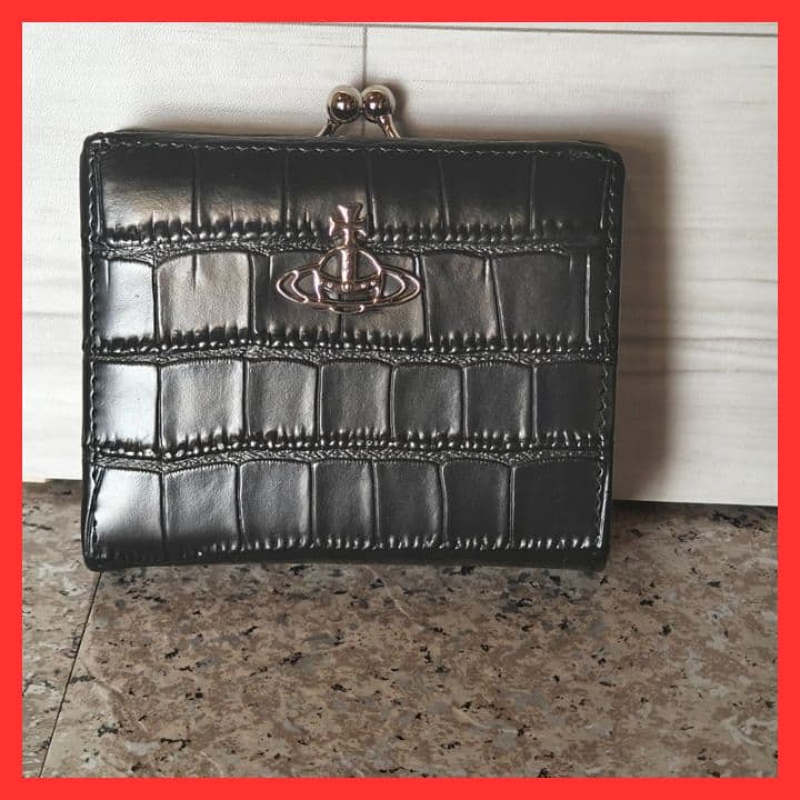 【新品未使用】ヴィヴィアンウエストウッド二つ折り財布　843VW594　ブラック