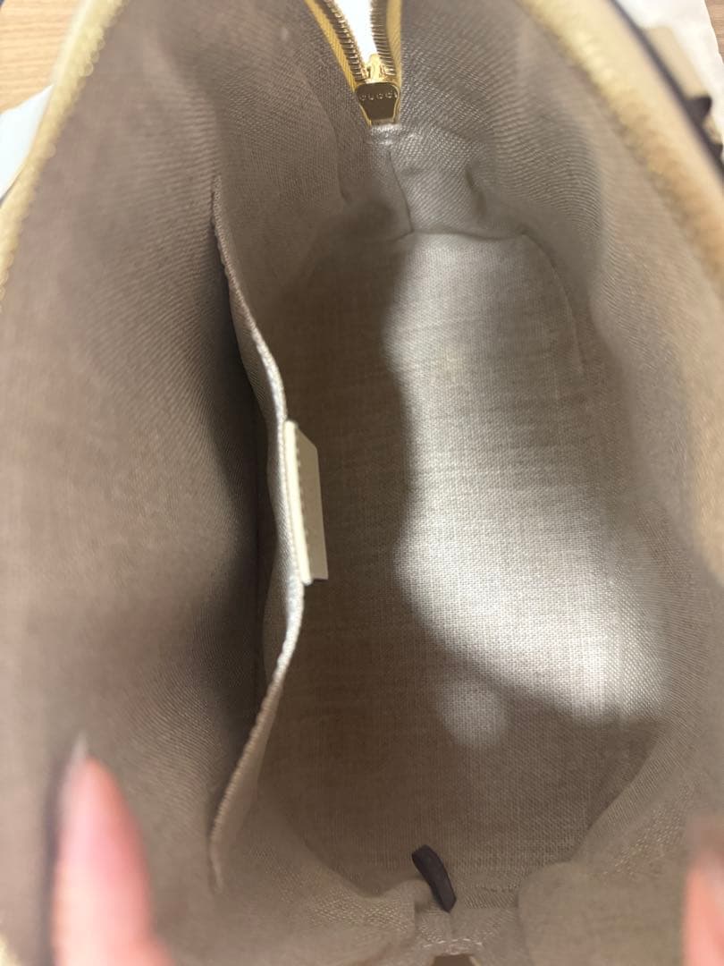 【極美品】GUCCI グッチ マイクロシマ 2wayバッグ アイボリー