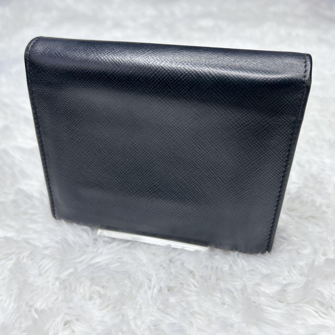 【美品✨️】PRADA プラダ サフィアーノ 三つ折り財布 NERO