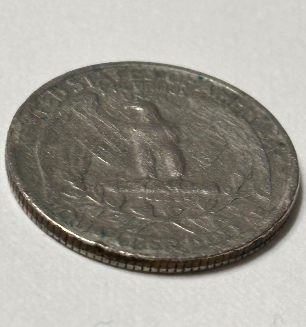 1967年 アメリカ クォーターコイン ワシントン 硬貨 25セント硬貨