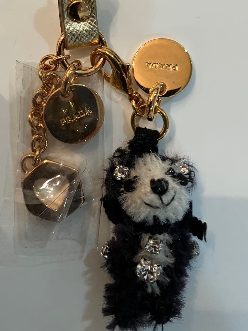yun様専用PRADA パンダ型＆テディベア チャーム キーホルダー ストラップ