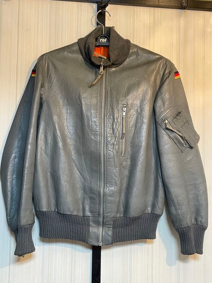 80年代 ドイツ軍 レザー フライトジャケット ドイツ連邦空軍