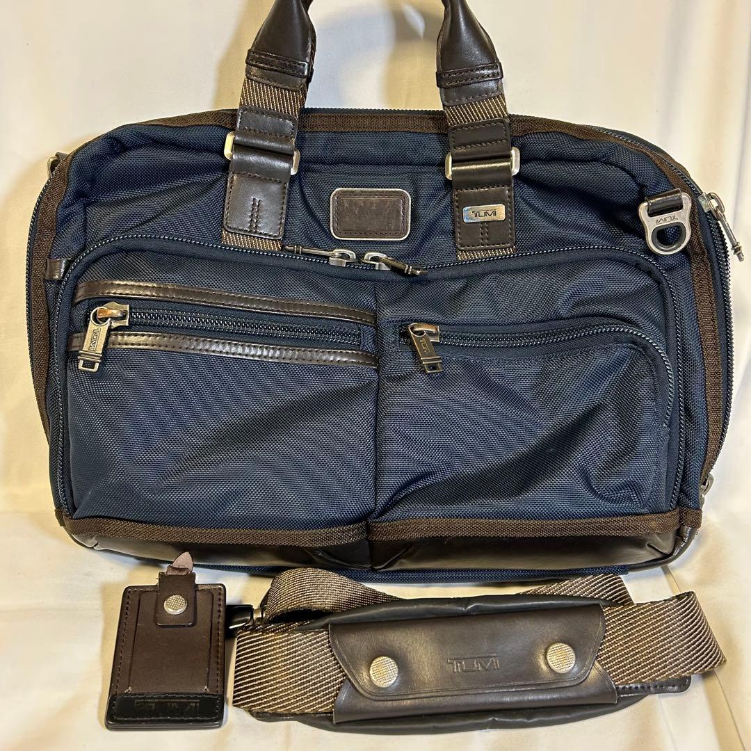TUMI アルファブラボー 2way ビジネスバッグ ショルダーバッグ ネイビー