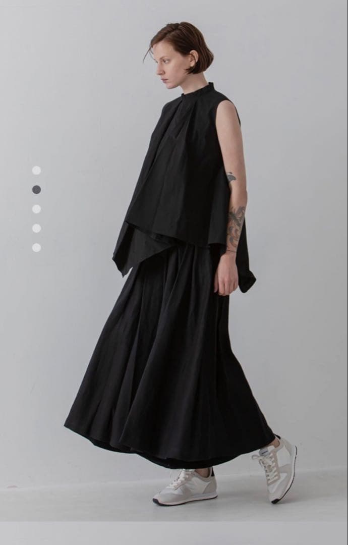 ル・ダルジャン・ウヴェール リネンワイドパンツ size38 生成 2点おまとめ