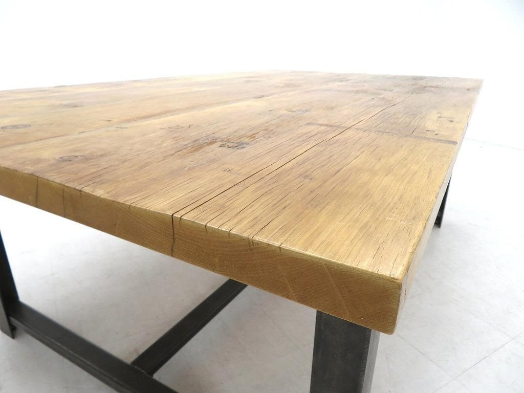 展示品　インダストリアル　無垢材　アイアン　ダイニングテーブル　作業台　カフェ