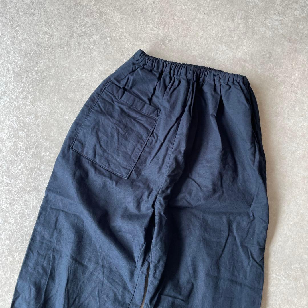 新品未使用 中川政七商店 綿麻もんぺパンツ Lサイズ ネイビー 紺色