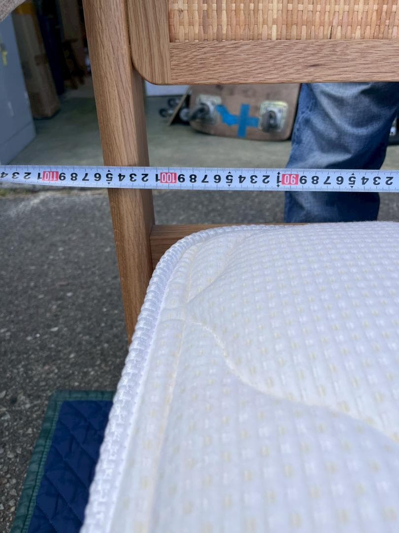 K◆美品 unico/ウニコ シングルベッドフレーム Granz マットレス