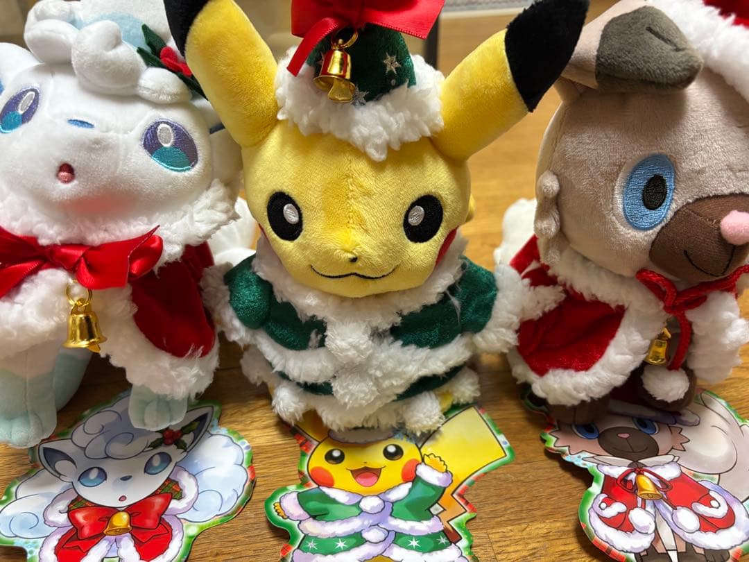 ポケモン ピカチュウ アローラロコン イワンコ ぬいぐるみ クリスマス2017 ポケモン クリスマス 2017 ぬいぐるみ ピカチュウ アローラロコン