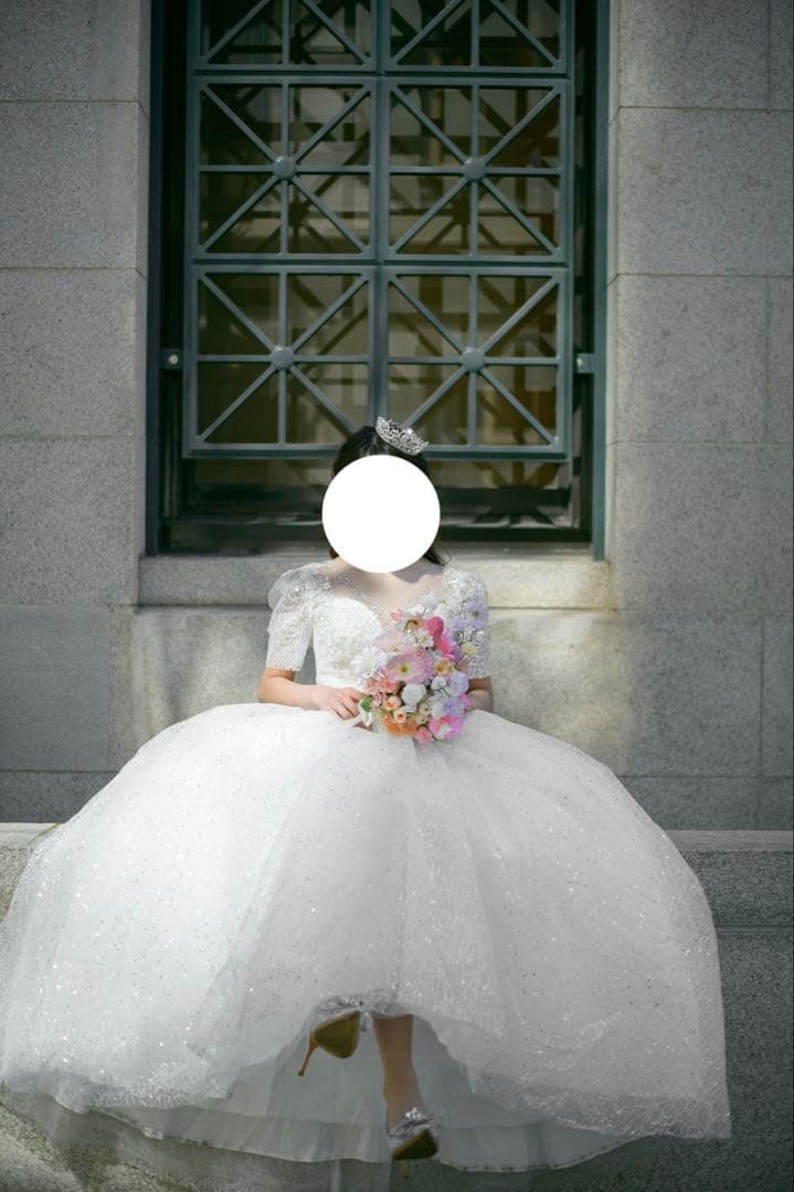 ウエディングドレス　韓国風　プリンセス前撮り　結婚式　ウエディングフォト