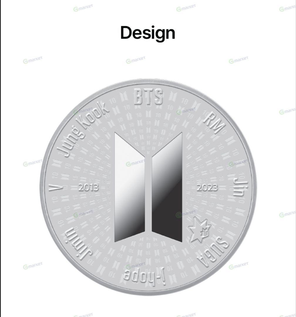 ✤BTS公式 10周年記念メダル「公式品」