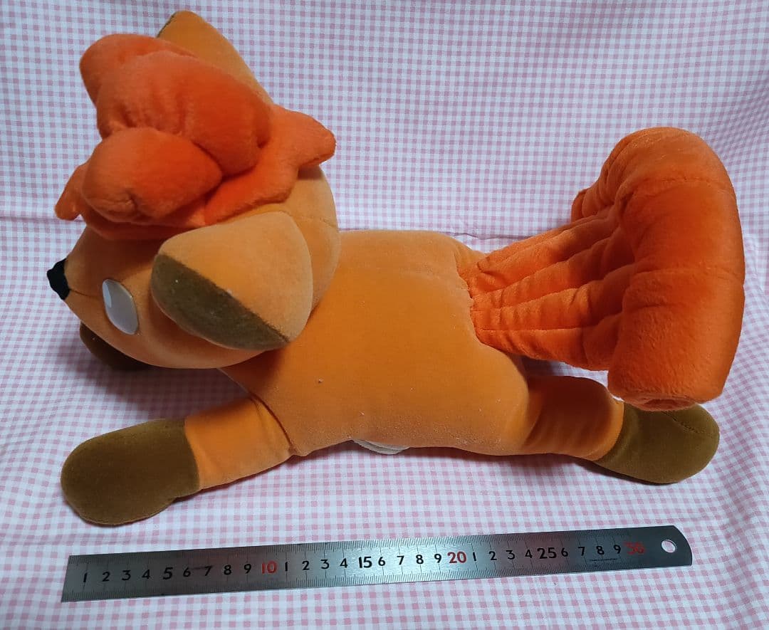 ポケモン あったかぬいぐるみ　ロコン オレンジ 長さ35cm
