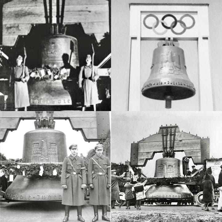 1936年 ナチス ドイツ KPM ベルリン オリンピック ベル 磁気 マイセン