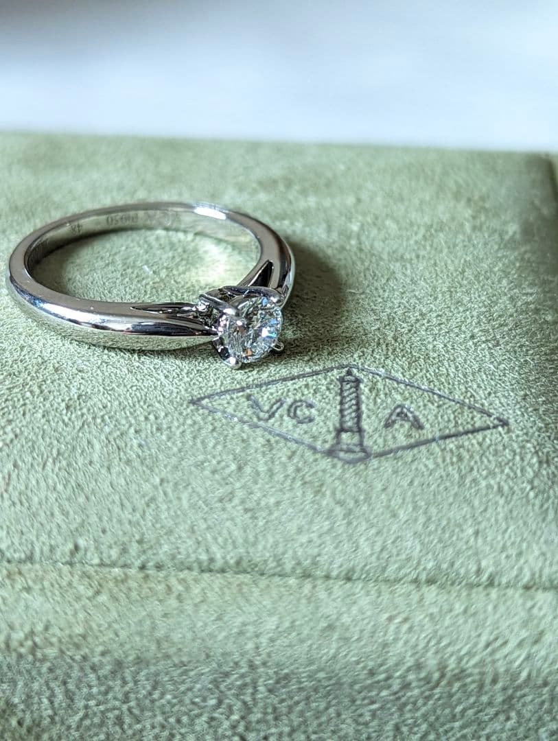 ヴァンクリーフ&アーペル ボヌール ダイヤ リング 0.30ct jp8号