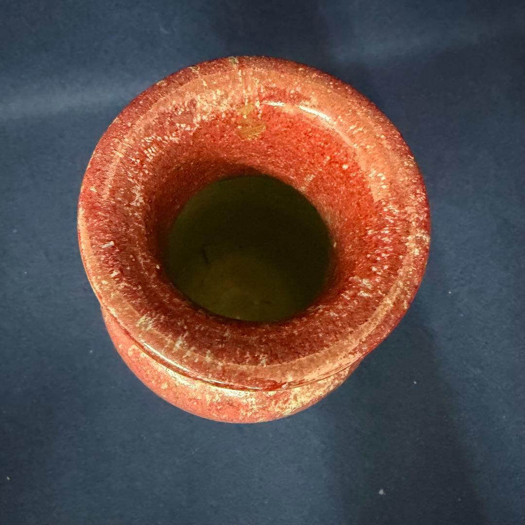 辰砂 花器 花瓶 壺 唐物 中国古美術 時代 古玩 当時物 旧家 蔵出 骨董