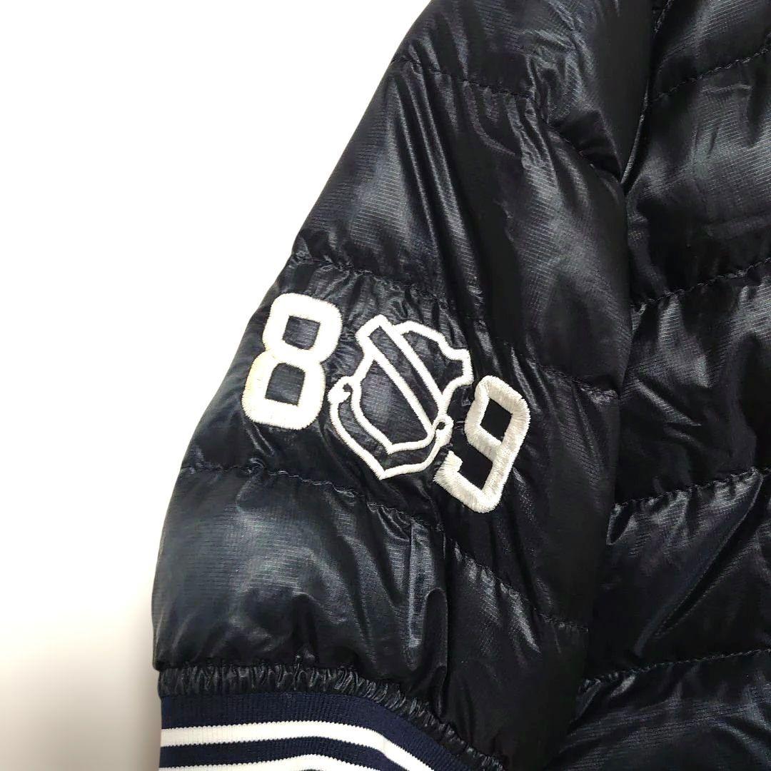 【美品】PEARLY GATE パーリーゲイツ 半袖ダウンジャケット ブラック